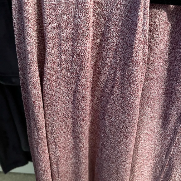 Roots Purple Salt and Pepper Lightweight Long Duster Cardigan with Rounded Hem - Picture 2 of 6